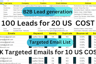 do b2b lead generation, email list, and linkedin lead generation