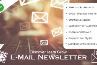 design editable templates and email newsletters
