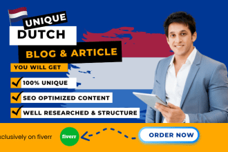 be your prefect SEO dutch blog post and article writer