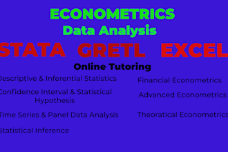 do research and data analysis of econometrics