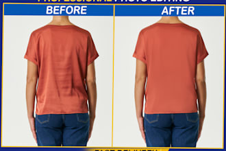 do ecommerce photoshop editing, clipping path, retouching