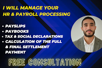 do your payroll processing , HR management