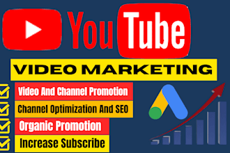 do organic youtube channel marketing and video promotion