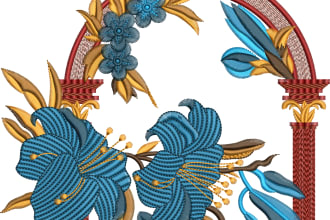 embroidery digitizing design logo into any formats dst, pex
