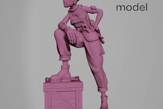 design a custom 3d model, character, miniature, figure, etc