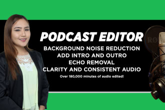 edit your podcast, remove pauses background noise