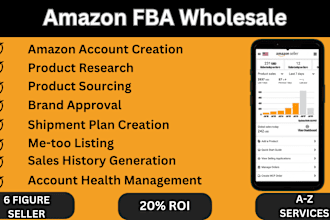 be your amazon fba wholesale virtual assistant,will do product hunting for you