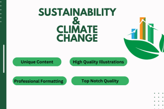 write about sustainability, environment and climate change