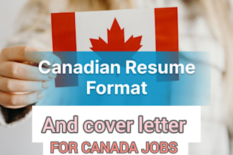 write a canadian cv or resume and cover letter