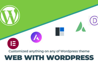 install configure and customize any kind of wordpress theme