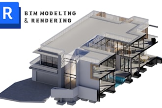 create 3d bim model and construction drawings in revit