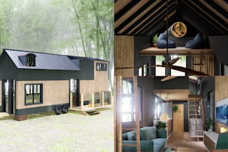 design, render and 3d model tiny houses on wheels for you