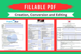 convert your document into fillable or interactive PDF format