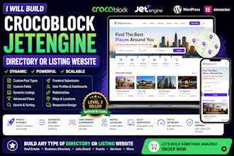 build a crocoblock jetengine directory or listing website