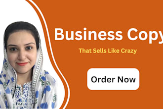 business copywriting, brand voice, vision, mission, etc