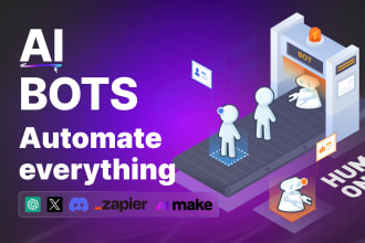 create gpt powered ai chatbot, discord bots, twitter bots, linkedin bots