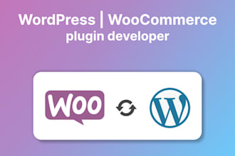 develop a custom woocommerce or wordpress plugin with API intergration