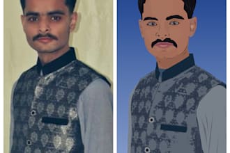 design attractive vector art images and cartoonish portraits