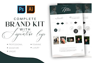 make professional signature logo design and branding kit