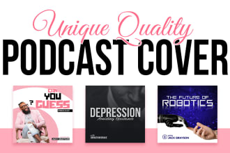create a unique podcast cover artwork that grabs attention