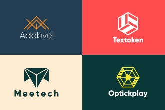 do geometric and polygonal logo design