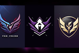 design minimalist logo for gaming, esport team, youtube, twitch