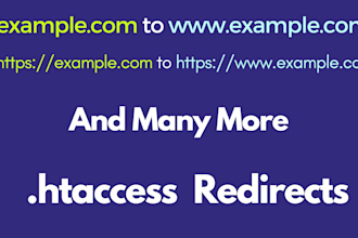 do any type of redirection with htaccess