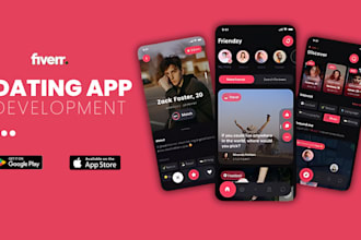 create dating mobile app, social chat app, live stream, social media app,