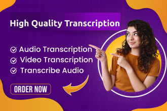 do audio, video and podcast transcription service in 24 hrs