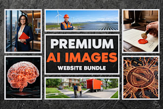 create custom website ai image bundles using midjourney