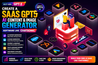 develop saas gpt5 ai content image generator like chatsonic