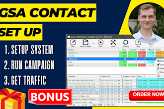 help you set up gsa website contact bot with vps proxies and captcha breaker