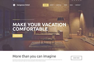 design short term rental website vacation rental with booking functionality