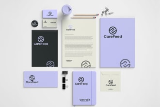 do minimalist business logo, corporate brand stye guides book and branding kit