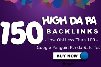 create 150 high da pa manual blog comments backlinks