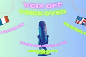 do my best for your voice over, at low price