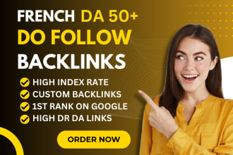 do french seo with high quality dofollow france backlinks