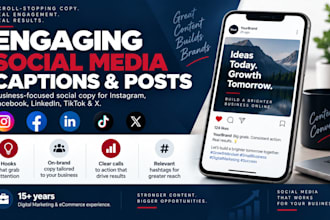 write engaging social media captions and posts for your business