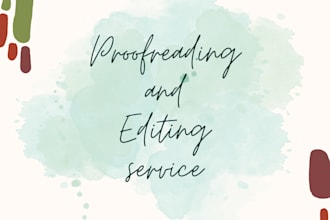 proofread and edit your documents
