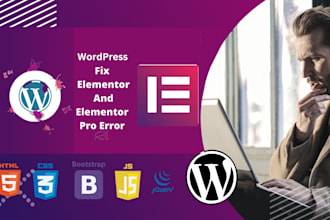fix elementor website issues, fix wordpress issues, and elementor bugs