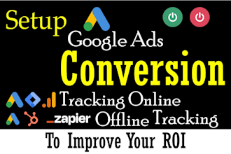 setup google ads conversion tracking online with offline