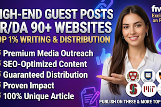 high da guest post backlinks and publish articles on premium guest post sites