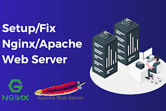 setup or configure or optimize or fix your web server, nginx, apache, ssl, dns