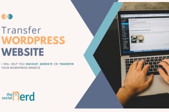 backup, migrate or transfer your wordpress website