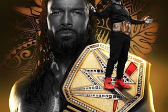 create pro wrestling poster