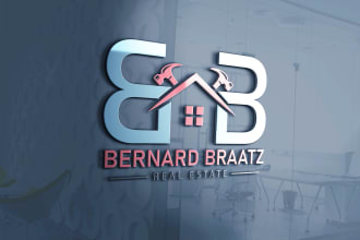 design professional real estate, realtor, construction logo with icon
