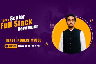 develop a full stack react nodejs and mysql web app