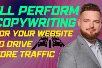 perform copywriting for your website to drive more traffic