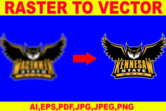 do vector tracing, convert jpg to vector and restore image high resolution
