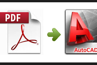 convert pdf and image to dwg